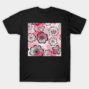 Pattern flowered T-Shirt